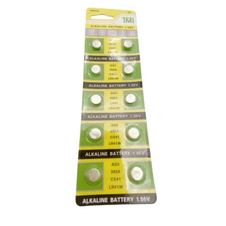 LR41 AG3 392 384 192 Knapholderbatterier 1,5V