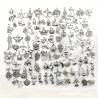 200 stk. Metal Blandede Charms til DIY Vintage Armbånd /Halskæde