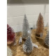 8 Super flotte Metal Juletræer med glimmer !! 2 stk med led lys