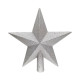 Super flotte Jule Top Stjerner i Plast i guld og sølv
