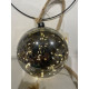 Super fin LED jule Deco i Oval Glas med led på Metal ring