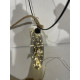 Super fin LED jule Deco i Oval Glas med led på Metal ring