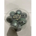 Jule salg af 1 pakke med 12 stk 5 cm Jule kugler i ægte Glas