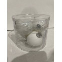 Jule salg af 1 pakke med 6 stk 8 cm Jule kugler i ægte Glas