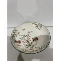 Stort håndlavet Porcelæns Jule fad Ø 30 cm H 6,5 cm