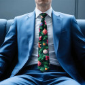 Herre Jule Slips med julemotiv og retro-mønster