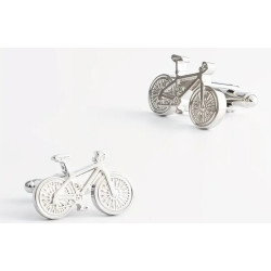 1 sæt luksus cykelformede manchetknapper i flot stil