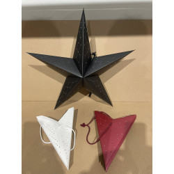 Jule Decorations stjerne i 3 farver