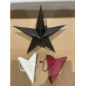 Jule Decorations stjerne i 3 farver