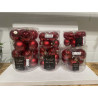 Luksus Jule Lot med 4 pakker Super fine Jule kugler i Ren Glas